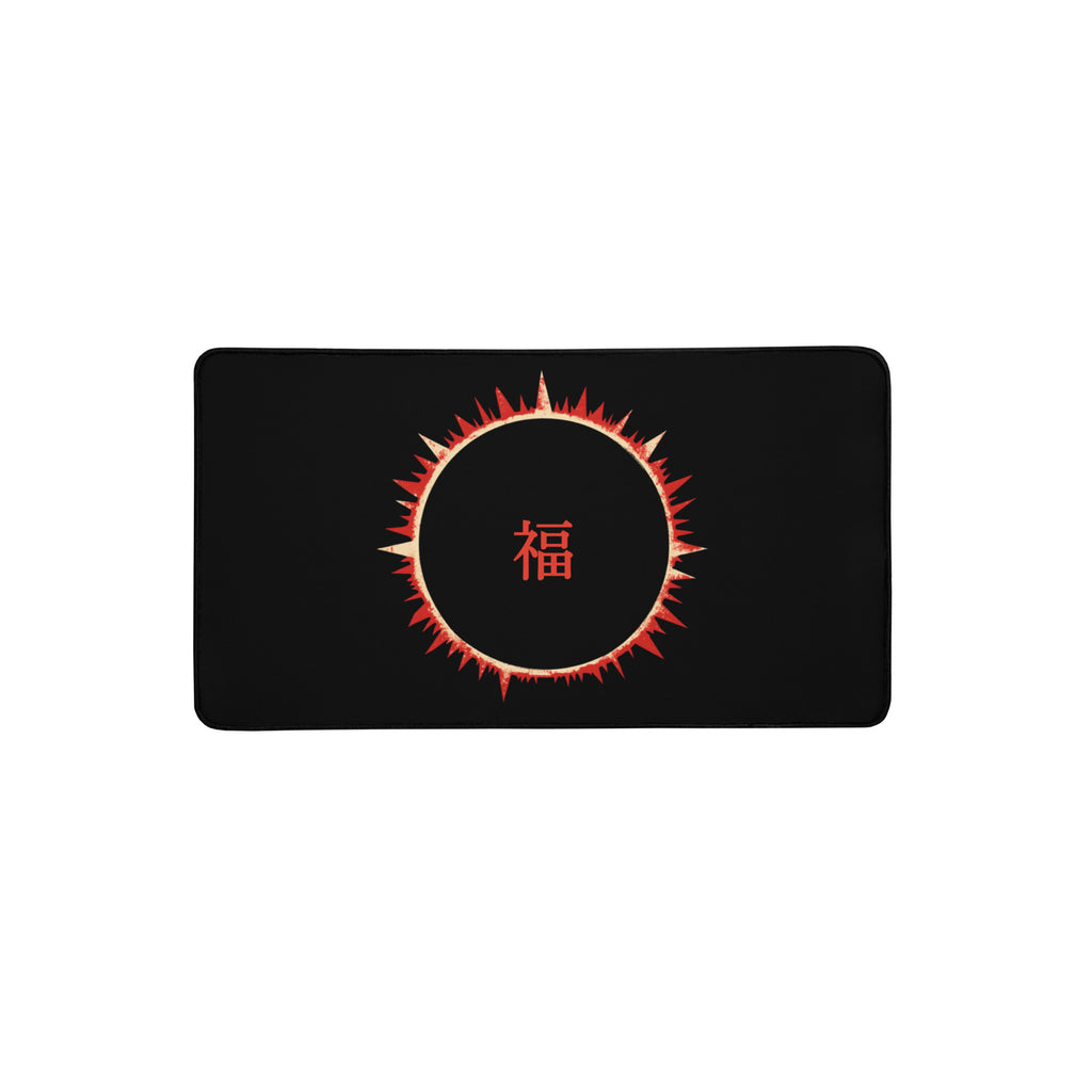 SOFUA Desk Mat — eclipse design, 12×22 in, alternate view