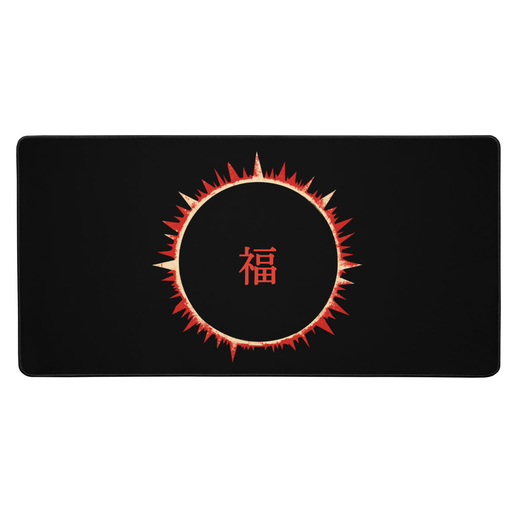 SOFUA Desk Mat — eclipse design, 16×32 in, alternate view