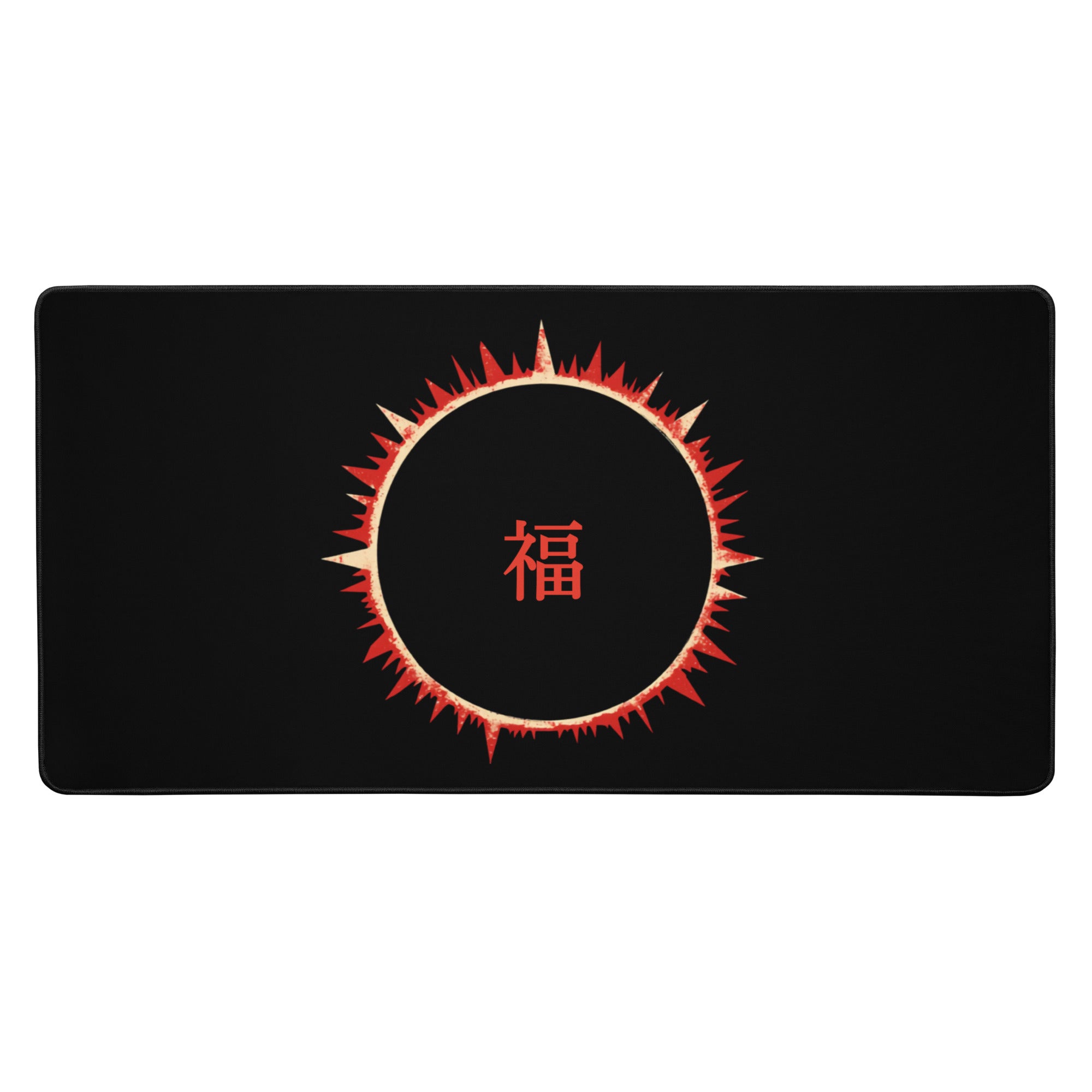 SOFUA Desk Mat — eclipse design, 16×32 in, alternate view