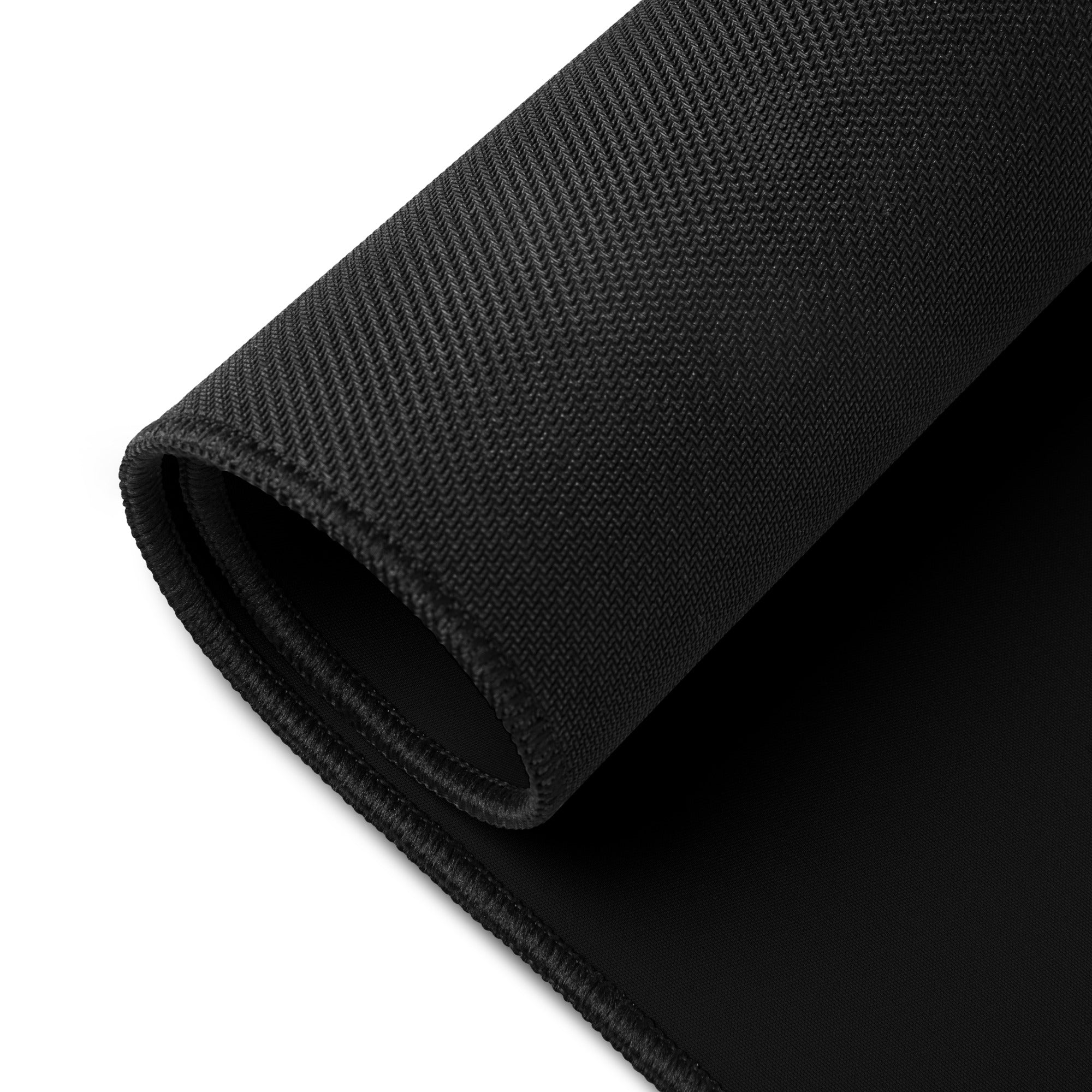SOFUA Desk Mat — stitched edge and surface detail, 16×32 in