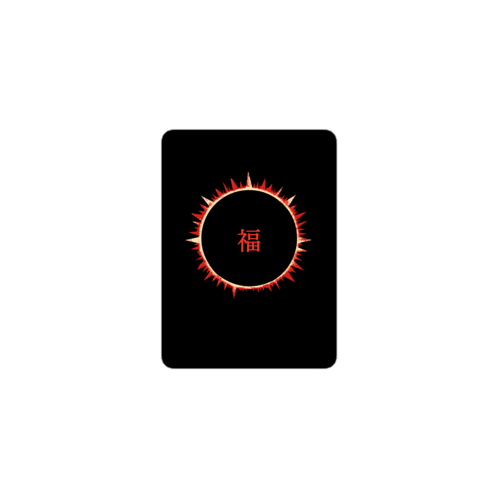SOFUA eclipse vinyl sticker — waterproof matte finish